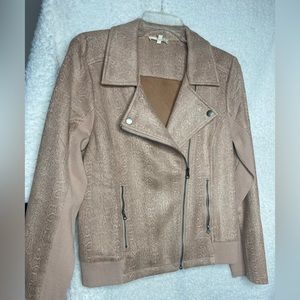 MYSTREE snakeskin print bomber jacket size M